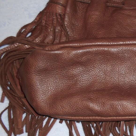 McFadin fringed leather shoulder / crossbody bag - Picture 12 of 13